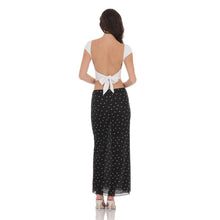 Load image into Gallery viewer, Mesh Polka Dot Skirt in Black