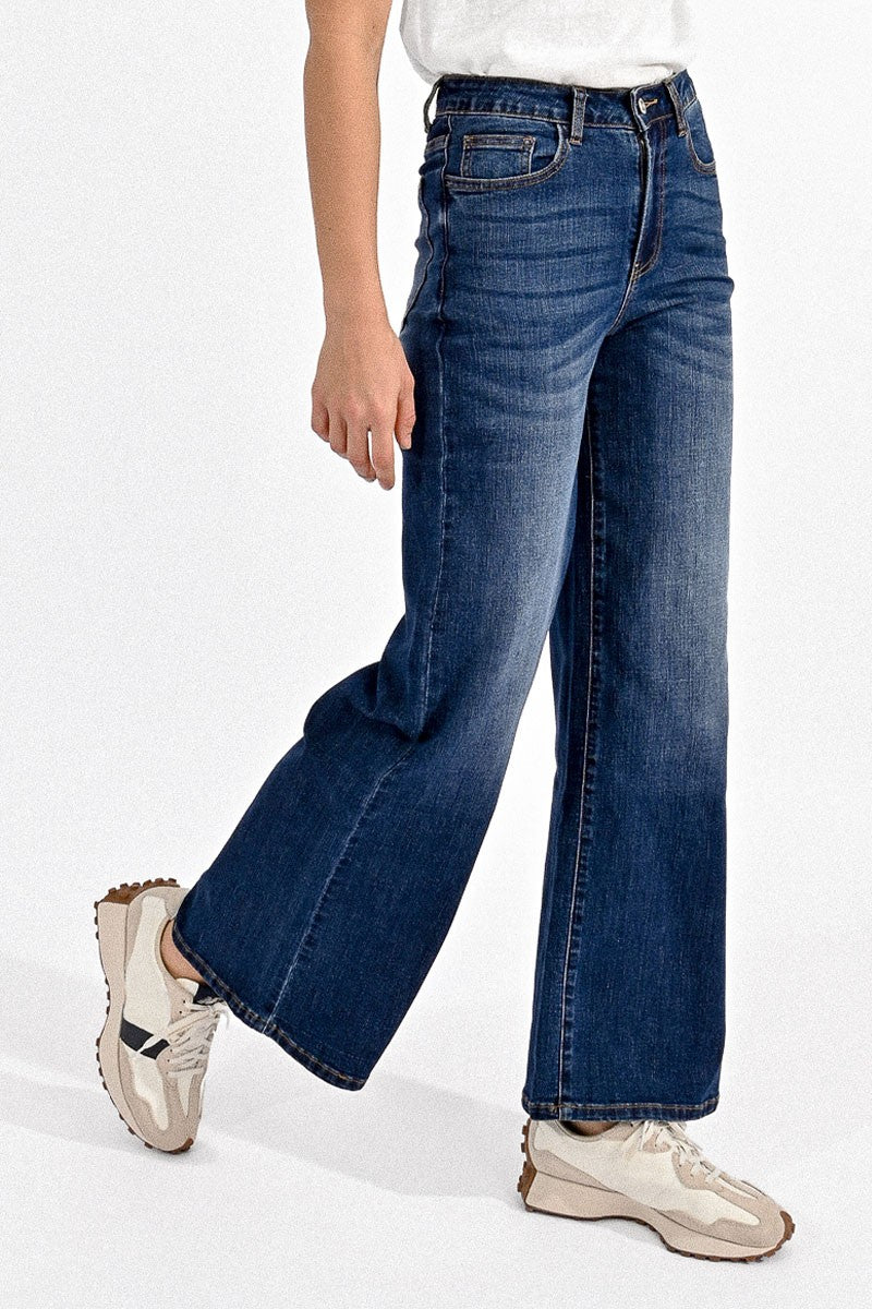 Molly Bracken Juno Pants in brut denim at Miss Behavin'