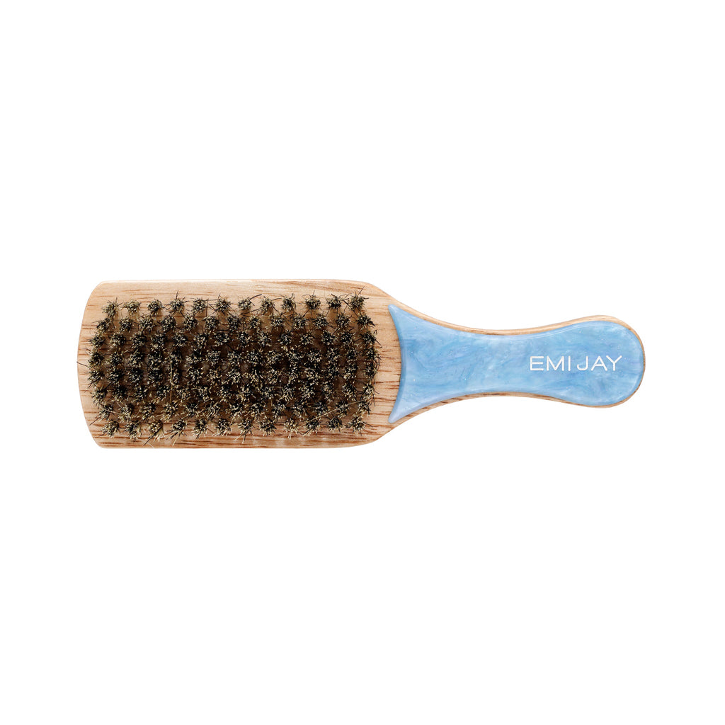 Emi Jay Mini Boar Bristle Brush in Blue Sugar at Miss Behavin'