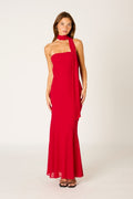 Cotton Candy LA Crimson Sunset crimson strapless dress at Miss Behavin'
