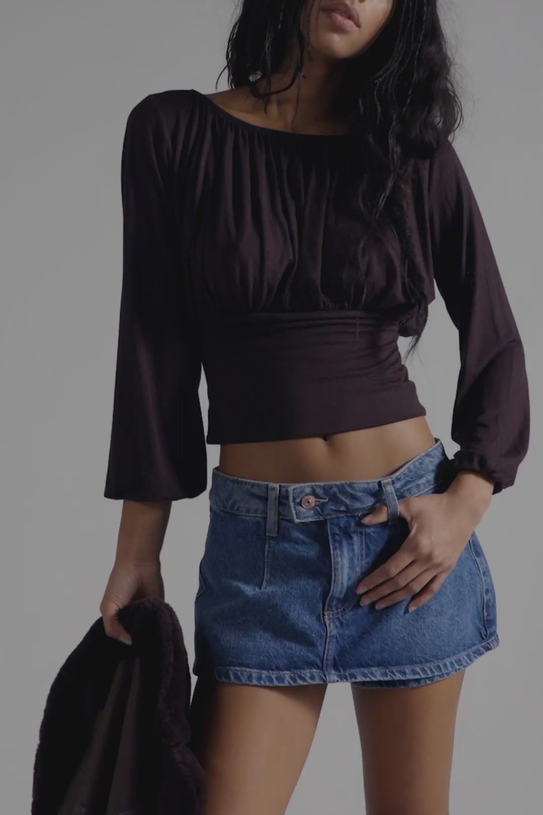 Galivanting Peekaboo Skort-Blue Rebel