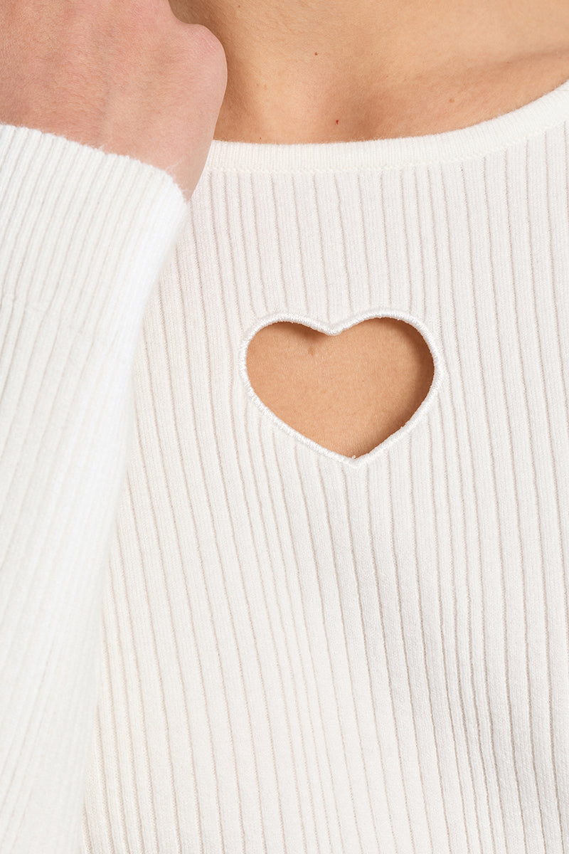 Molly Bracken Lena Sweater in offwhite at Miss Behavin'