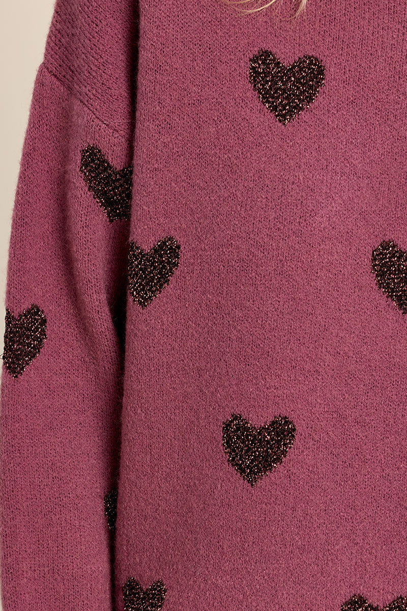 Molly Bracken Ellery Sweater in mauve at Miss Behavin'